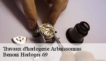 Travaux d'horlogerie  arbuissonnas-69460 Benoni Horloger 69