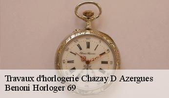 Travaux d'horlogerie  chazay-d-azergues-69380 Benoni Horloger 69