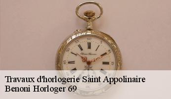 Travaux d'horlogerie  saint-appolinaire-69170 Benoni Horloger 69